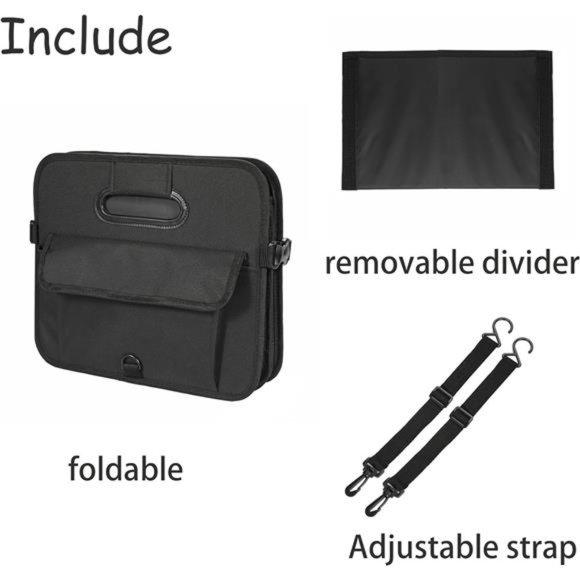 Car Trunk Organizer Car Storage Organizer Collapsible MultiCompartment Organizer - Picture 5 of 6
